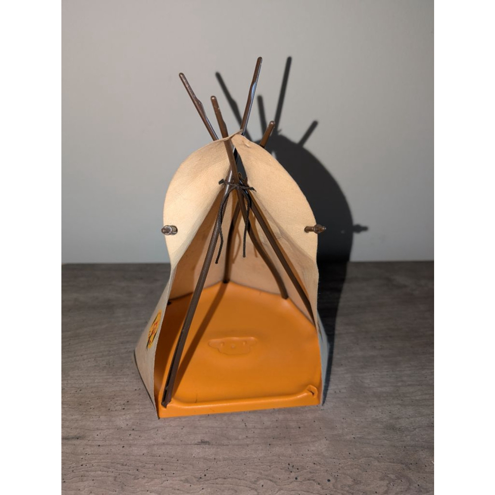 Vintage Playmobil Action Figures & Playsets One Size Orange Beige Teepee 1989 - Picture 4 of 6